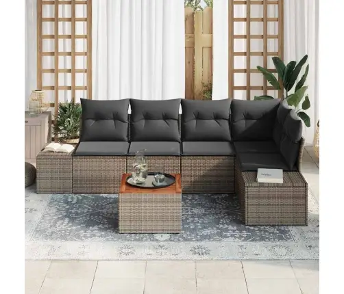 Aia Diivanikomplekt Padjaga 6 Pcs Hall Polürotang