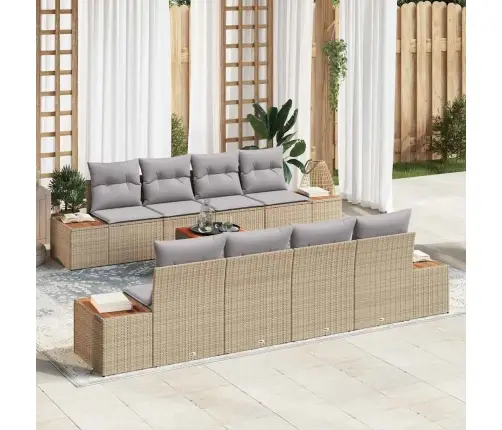 Aia Diivanikomplekt Padjaga 9 Pcs Beež Polürooster