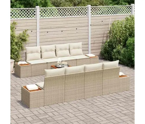 Aia Diivanikomplekt Padjaga 9 Pcs Beež Polürooster