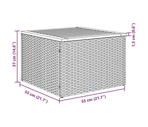 Sodo Sofų Rinkinys Su Pagalve 5 Pcs Juoda Poliratanas