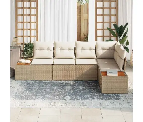 Aia Diivanikomplekt Padjaga 5 Pcs Beež Polürooster