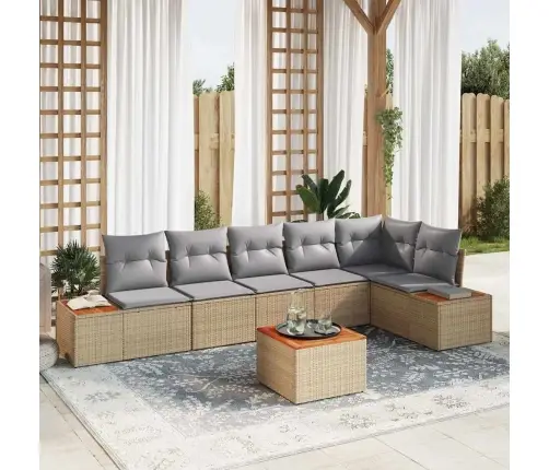 Aia Diivanikomplekt Padjaga 7 Pcs Beež Polürooster