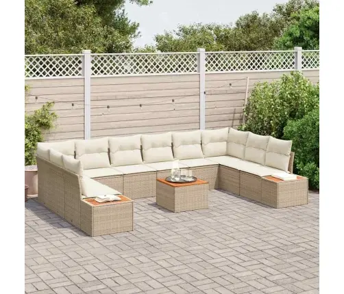 Aia Diivanikomplekt Padjaga 11 Pcs Beež Polürooster