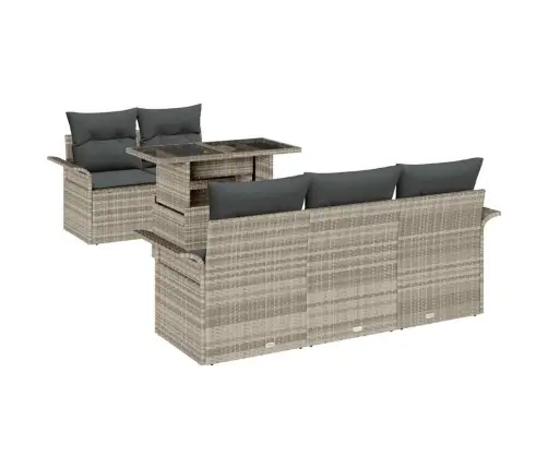 Aia Diivanikomplekt Padjaga 6 Pcs Helehall Polürotang