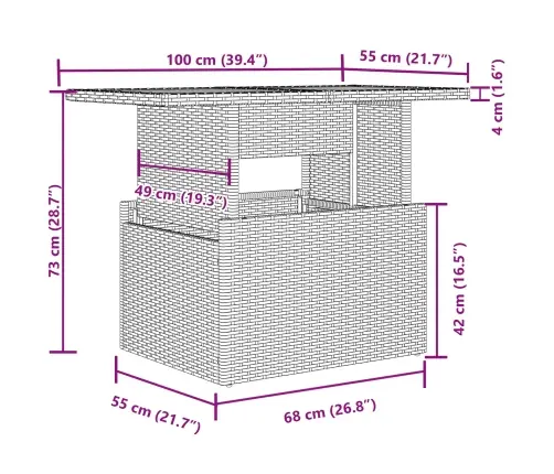 5 Gabalu Dārza Dīvānu Komplekts Ar Spilveniem Brūnais Polietilēna Rotangpalms Vidaxl