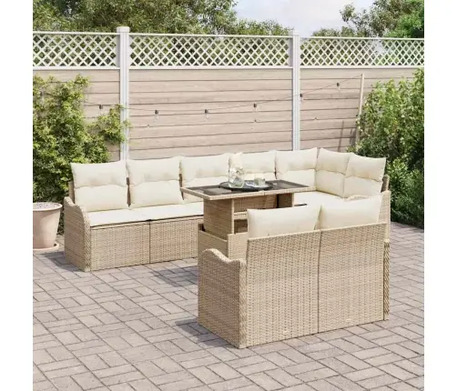 Aia Diivanikomplekt Padjaga 9 Pcs Beež Polürooster