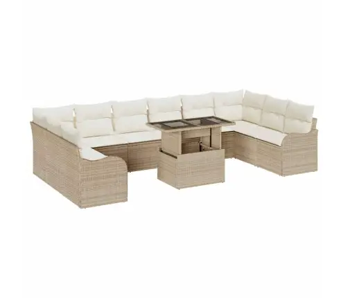 Aia Diivanikomplekt Padjaga 11 Pcs Beež Polürooster