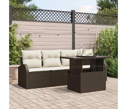 Aia Diivanikomplekt Padjaga 5 Pcs Pruun Polürooster