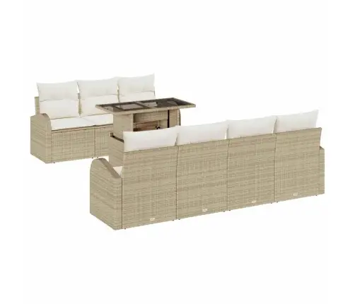 Aia Diivanikomplekt Padjaga 8 Pcs Beež Polürooster