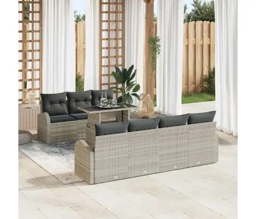 Aia Diivanikomplekt Padjaga 8 Pcs Helehall Polürooster