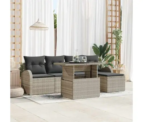 Aia Diivanikomplekt Padjaga 6 Pcs Helehall Polürotang