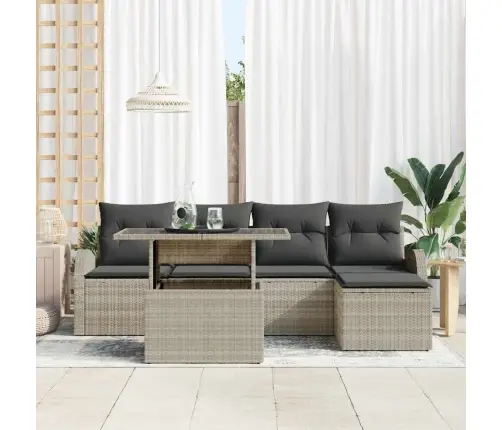 Aia Diivanikomplekt Padjaga 6 Pcs Helehall Polürotang