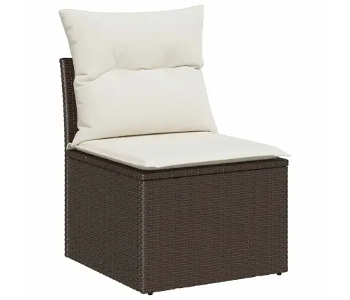 Aia Diivanikomplekt 6 Pcs Pruun Ja Kreemjas 100 X 55 X 73 Cm