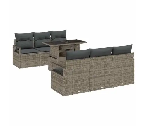 Aia Diivanikomplekt Ladustamisega Padjaga 7 Pcs Hall Polürotang