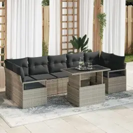 Dārza Dīvānu Komplekts 8 Pcs Gaiši Pelēka 100 X 55 X 73 Cm Vidaxl Dārza Dīvānu Komplekts 8 Pcs Gaiši Pelēka 100 X 55 X 73 Cm Vidaxl
