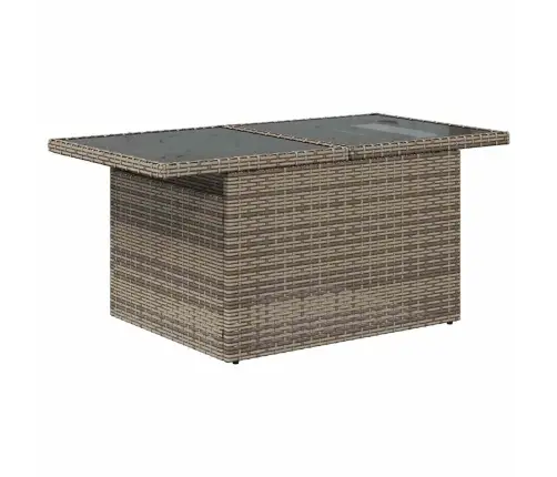 Sodo Sofų Rinkinys Su Pagalve 7 Pcs Pilka