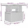 Sodo Sofų Rinkinys Su Pagalve 7 Pcs Pilka