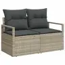 Aia Diivanikomplekt Padjaga 9 Pcs Helehall 100 X 55 X 73 Cm