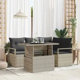 Aia Diivanikomplekt Padjaga 5 Pcs Helehall 100 X 55 X 73 Cm