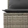 Sodo Sofų Rinkinys Su Pagalve 6 Pcs Pilka 100 X 55 X 73 Cm