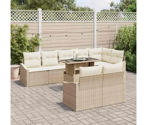 Aia Diivanikomplekt Padjaga 9 Pcs Beež Ja Kreemjas