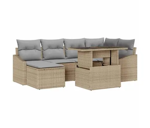 Aia Diivanikomplekt Padjaga 7 Pcs Beež Ja Helehall