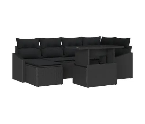 Aia Diivanikomplekt Padjaga 7 Pcs Must