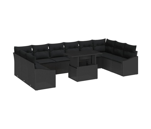 Aia Diivanikomplekt Padjaga 11 Pcs Must 100 X 55 X 73 Cm