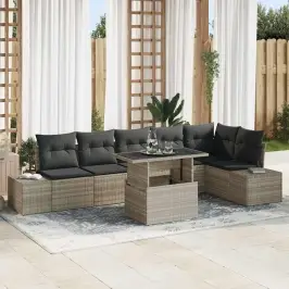 Aia Diivanikomplekt Padjaga 7 Pcs Helehall 100 X 55 X 73 Cm