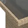 Sodo Sofų Rinkinys 7 Pcs Smėlio Ir Šviesiai Pilkos Spalvos