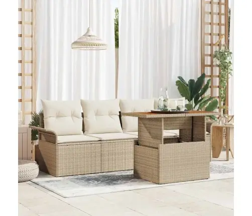 Aia Diivanikomplekt Padjaga 5 Pcs Beež Ja Kreemjas