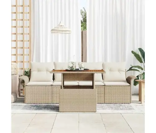 Aia Diivanikomplekt Padjaga 5 Pcs Beež Ja Kreemjas