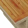 7 Daļu Dārza Dīvānu Komplekts Ar Spilveniem, Bēšs Poli Rattan, Akācija. Vidaxl
