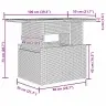 Sodo Sofų Rinkinys 7 Pcs Juoda Ir Kreminė 100 X 55 X 73 Cm