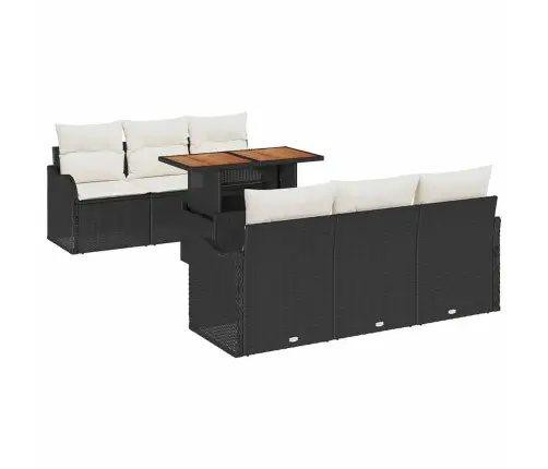 Aia Diivanikomplekt Padjaga 7 Pcs Must Ja Kreemjas