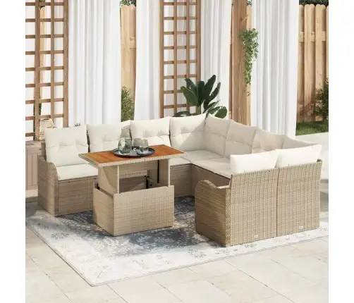 Aia Diivanikomplekt Padjaga 7 Pcs Beež Ja Kreemjas