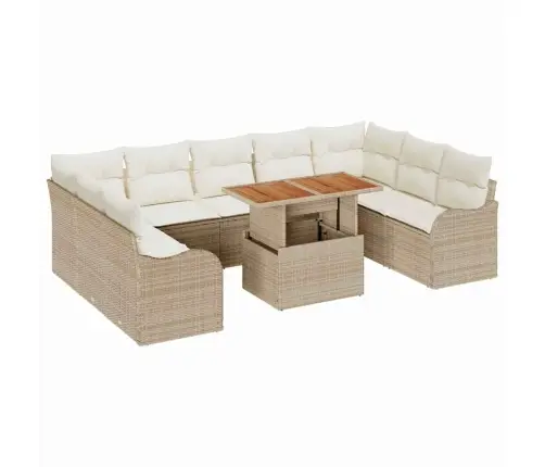 Aia Diivanikomplekt 10 Pcs Beež Ja Kreemjas 100 X 55 X 73 Cm Aia Diivanikomplekt 10 Pcs Beež Ja Kreemjas 100 X 55 X 73 Cm