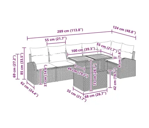 Aia Diivanikomplekt Padjaga 7 Pcs Hall