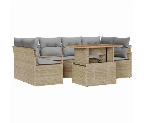 Aia Diivanikomplekt Padjaga 7 Pcs Beež Ja Helehall