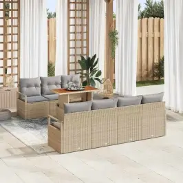Dārza Dīvānu Komplekts 8 Pcs Bēšs Un Pelēks 100 X 55 X 73 Cm Vidaxl Dārza Dīvānu Komplekts 8 Pcs Bēšs Un Pelēks 100 X 55 X 73 Cm Vidaxl