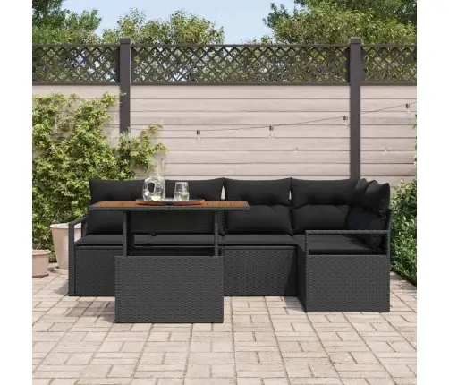 Aia Söögilaudade Komplekt Padjaga Padjaga 6 Pcs Must Ja Pruun