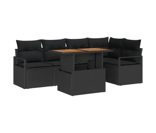 Aia Söögilaudade Komplekt Padjaga Padjaga 6 Pcs Must Ja Pruun