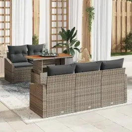 Dārza Ēdamgalds Ar Spilvenu Pelēks Un Brūns 100 X 55 X 73 Cm Vidaxl