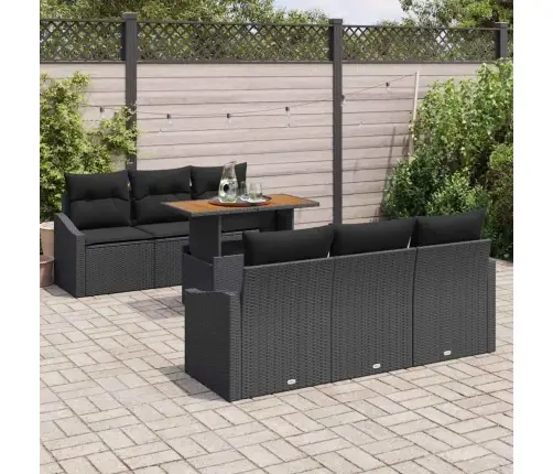 Aia Diivanikomplekt Padjaga Padjaga 7 Pcs Must Ja Pruun