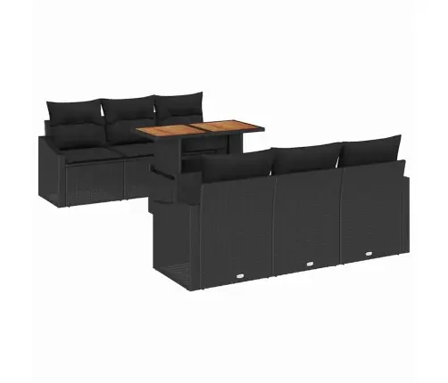 Aia Diivanikomplekt Padjaga Padjaga 7 Pcs Must Ja Pruun