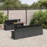 Aia Söögilaudade Komplekt Must Ja Pruun 100 X 55 X 73 Cm
