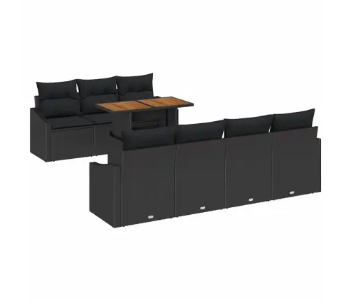Aia Söögilaudade Komplekt Must Ja Pruun 100 X 55 X 73 Cm