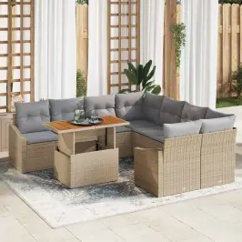 Dārza Ēdamgalds Ar Spilvenu Bēšs Un Pelēks 100 X 55 X 73 Cm Vidaxl