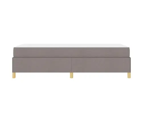 Kastītes Atsperu Gulta Cits Melna, Brūna Un Balta 100 X 200 Cm Vidaxl