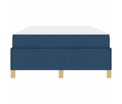 Kastītes Atsperu Gulta Cits Zila Un Balta 120 X 200 Cm Audums Vidaxl